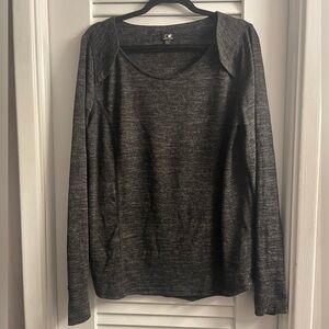 Cable & Gauge Super Soft Knit Pullover, Like New Size XL. Dark Heather Grey